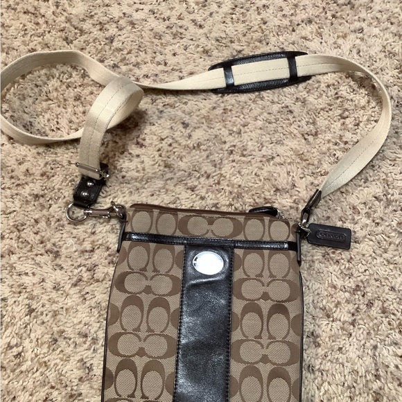 Coach Brown and Black Crossbody Bag - Picture 1 of 5